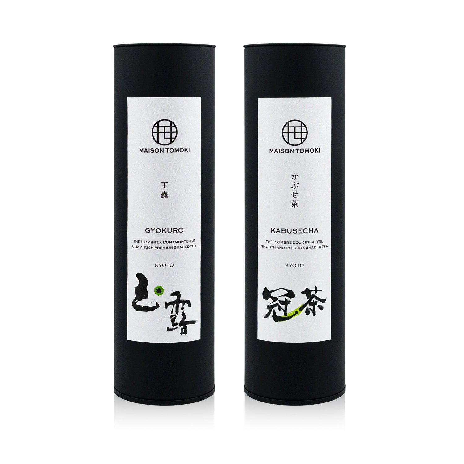 Premium Umami-Rich Shade Grown Tea - Gyokuro and Kabusecha Premium Japanese Green Tea Cans with Washi Paper - MAISON TOMOKI - Smooth, Aromatic, Umami-Rich Teas from Uji, Kyoto